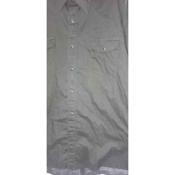 Wrangler Mens Black Long-Sleeve Western Shirt With Snap Closures XL - Picture 5 of 10